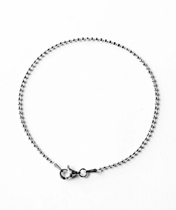 bracelet bead chain diamond cut
