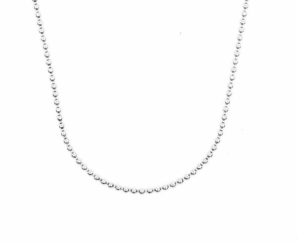smooth bead chain necklace